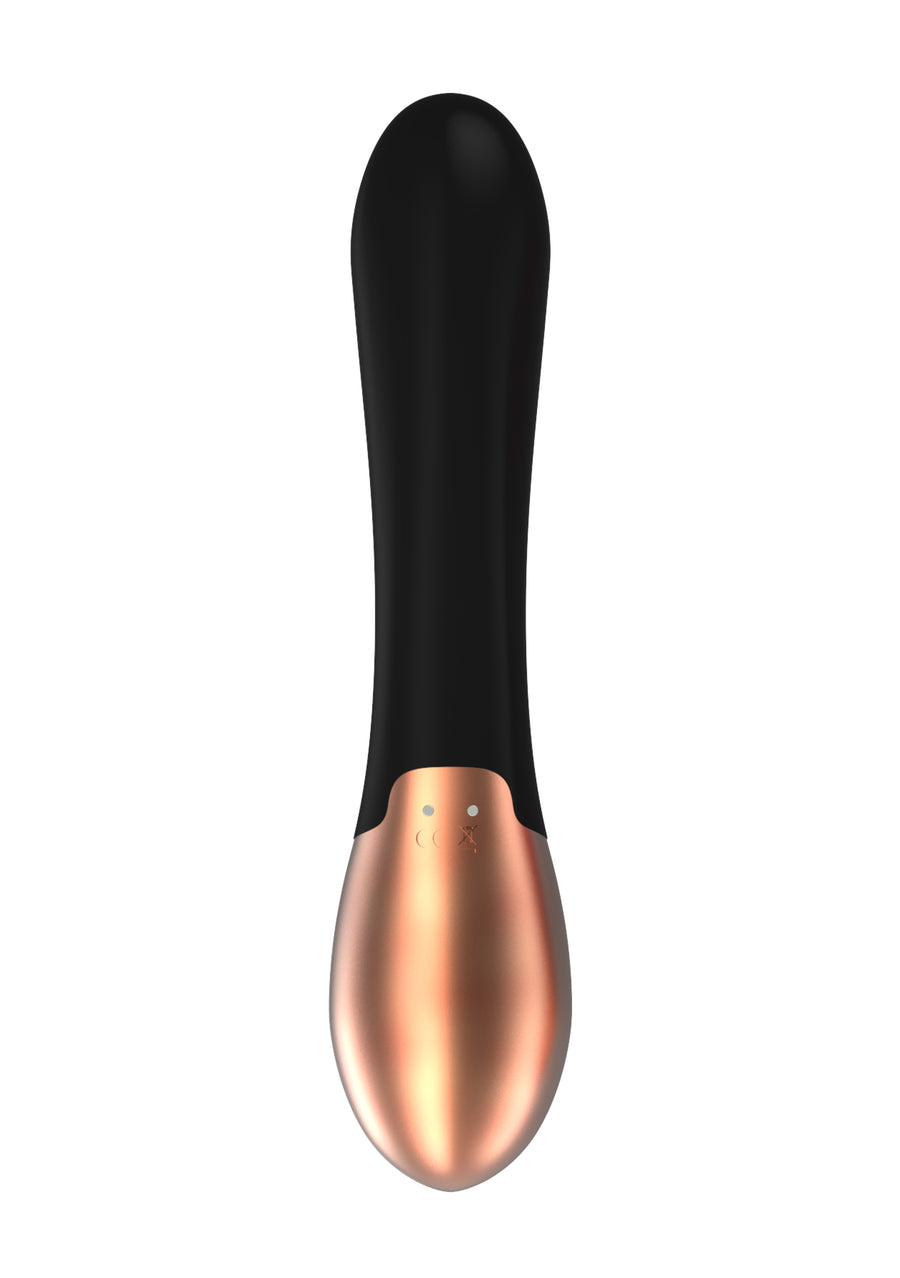 Shots Toys - Elegance - Opulent Heating Rabbit Vibrator - Black - Stag Shop