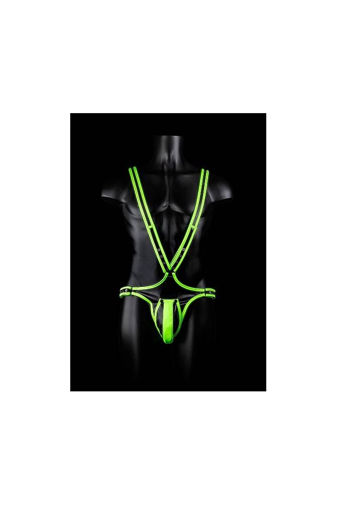 Ouch by Shots - Full Body Harness with Jock Strap - Glow in the Dark - Stag Shop