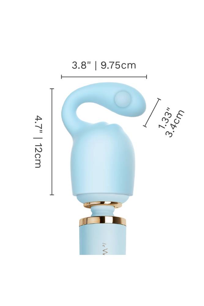 Le Wand - Glider Weighted Silicone Attachment - Blue - Stag Shop