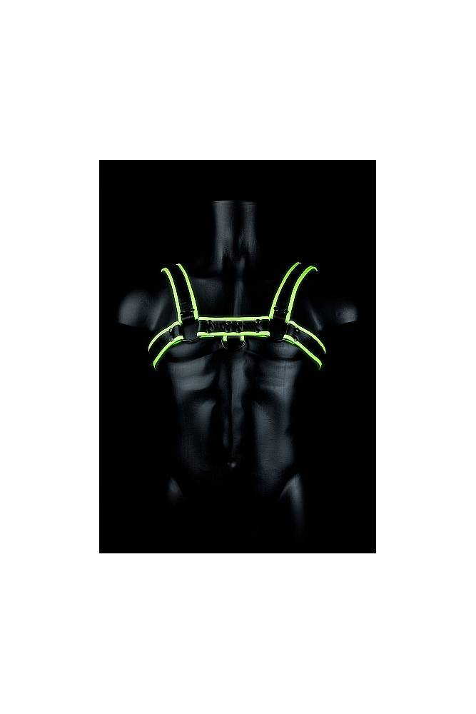 Ouch by Shots - Bulldog Chest Harness - Glow in the Dark - Stag Shop