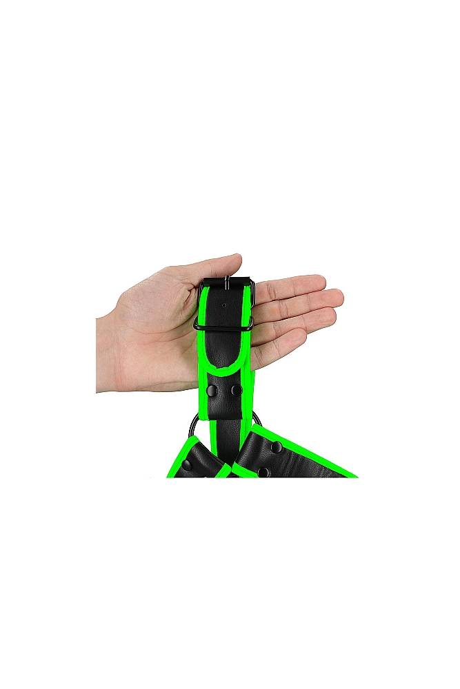Ouch by Shots - Bulldog Chest Harness - Glow in the Dark - Stag Shop
