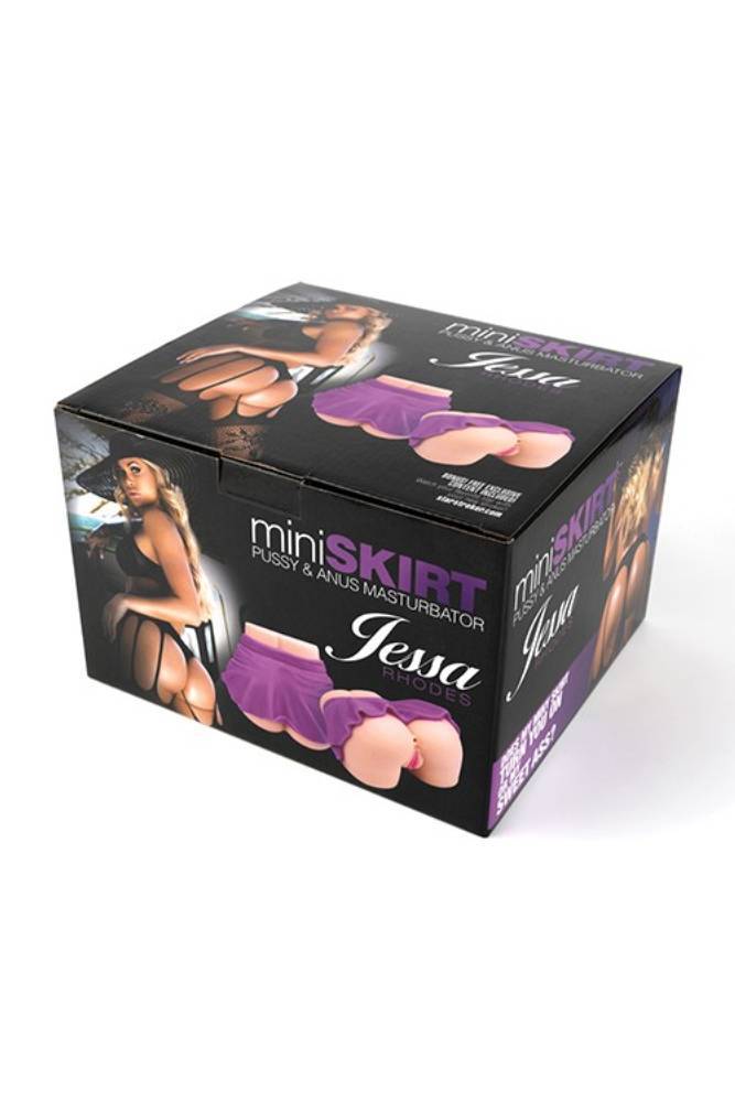 Cousins Group - Jessa Rhodes Mini Skirt Pussy and Ass Masturbator - Beige - Stag Shop
