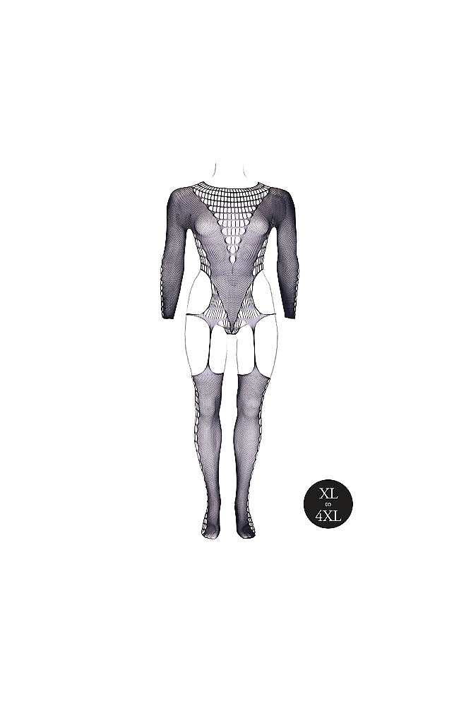 Shots Toys - Le Désir - SHA010 - Kalyke Bodystocking - Black - OS/XL - Stag Shop