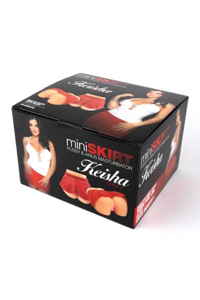 Cousins Group - Keisha Grey Mini Skirt Pussy & Ass Masturbator - Beige - Stag Shop