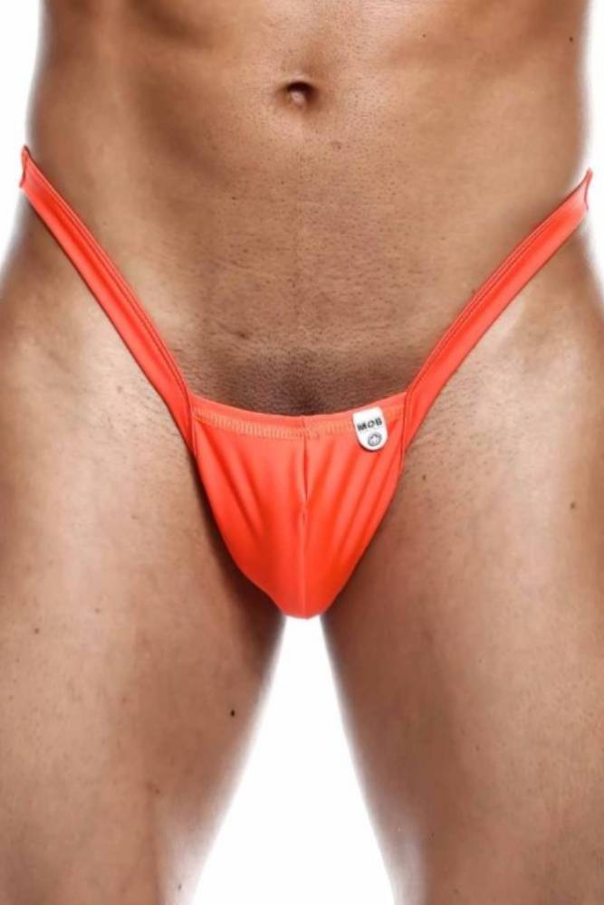 MaleBasics - Y Buns Thong - Orange - Stag Shop
