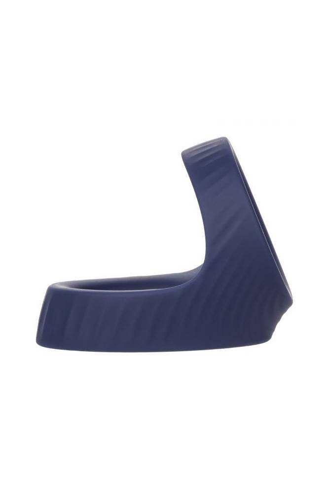 Cal Exotics - Viceroy - Max Dual Silicone Cock Ring - Blue - Stag Shop