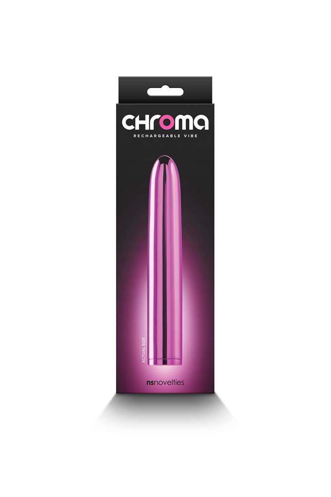 NS Novelties - Chroma - 7" Vibrator - Pink - Stag Shop