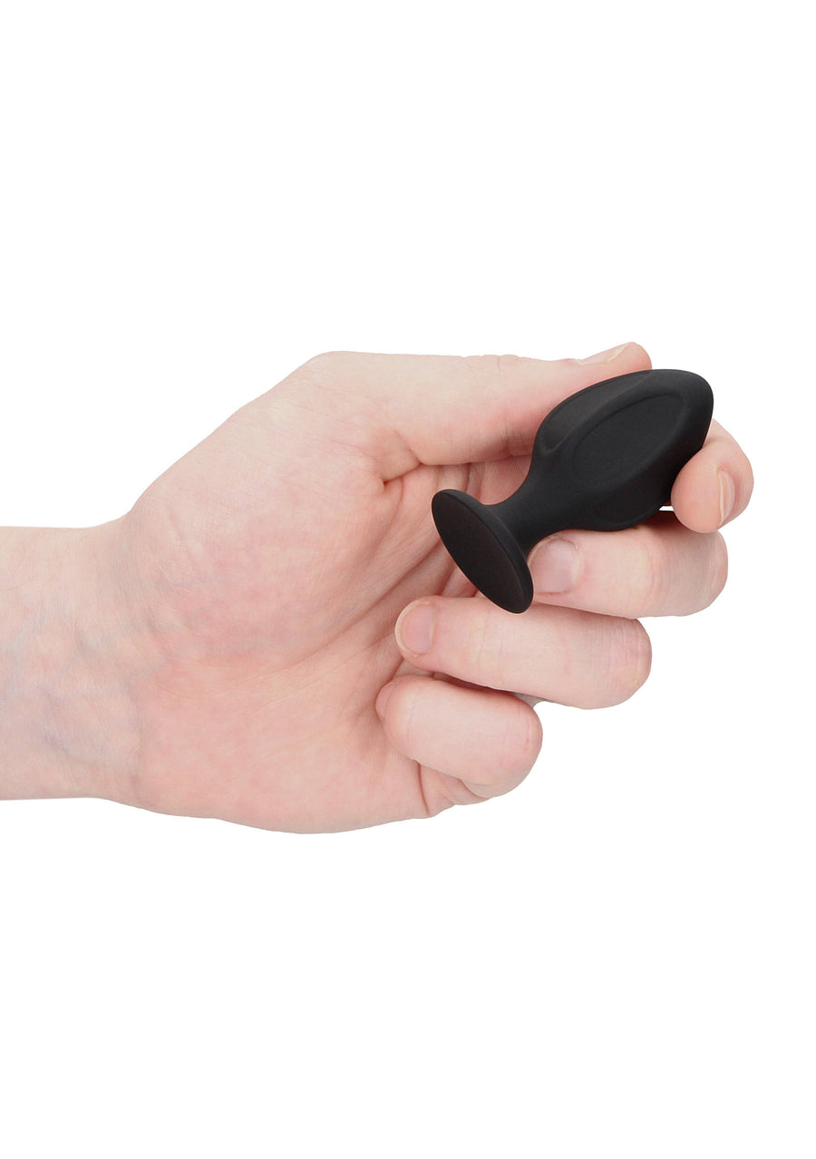 Ouch by Shots Toys - Diamond Shape Butt Plug Set - Black - Stag Shop