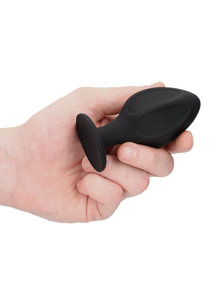 Ouch by Shots Toys - Diamond Shape Butt Plug Set - Black - Stag Shop