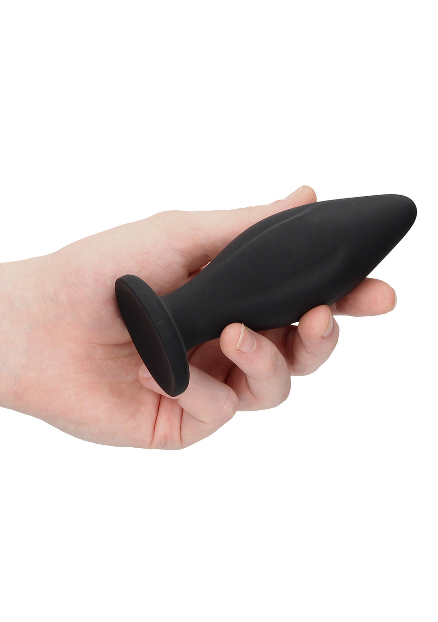 Ouch by Shots Toys - Edgy Butt Plug - Black - Stag Shop