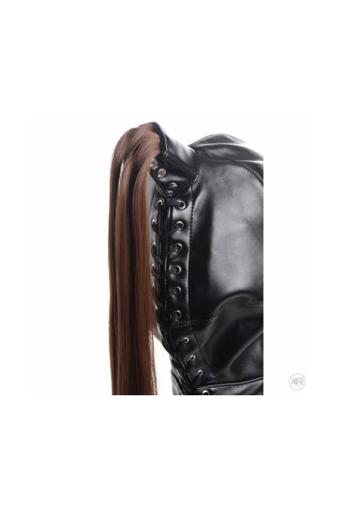 XR Brands - Strict - Ponytail Bondage Hood - Black - Stag Shop