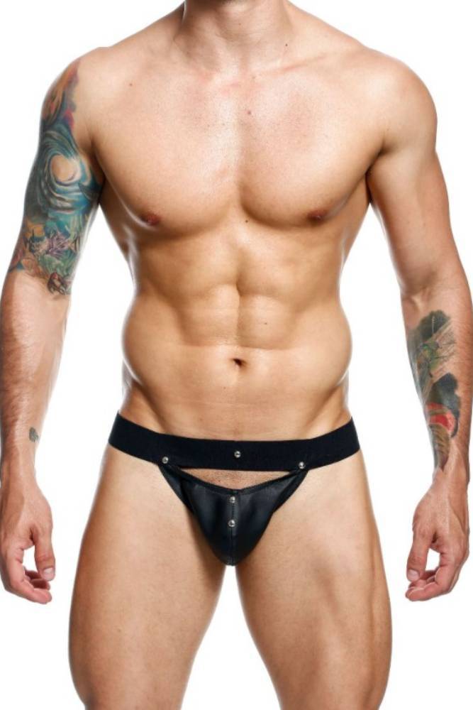 MaleBasics - DNGEON - Peekaboo Jockstrap - Black - OS - Stag Shop