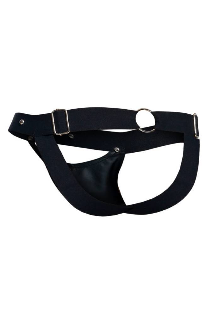 MaleBasics - DNGEON - Peekaboo Jockstrap - Black - OS - Stag Shop