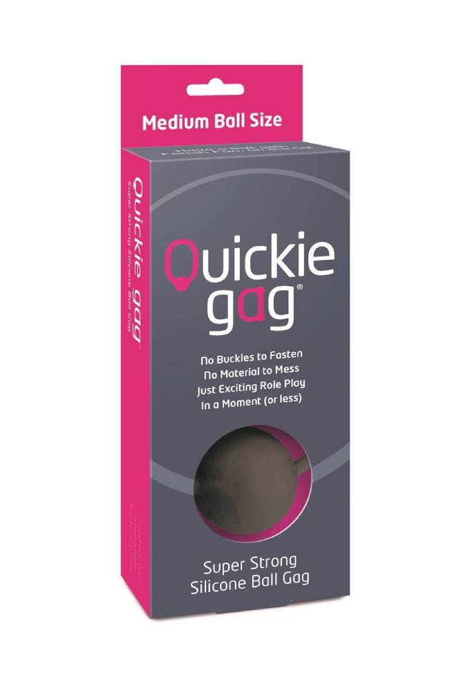 Creative Conceptions - Quickie Silicone Ball Gag - Black - Stag Shop