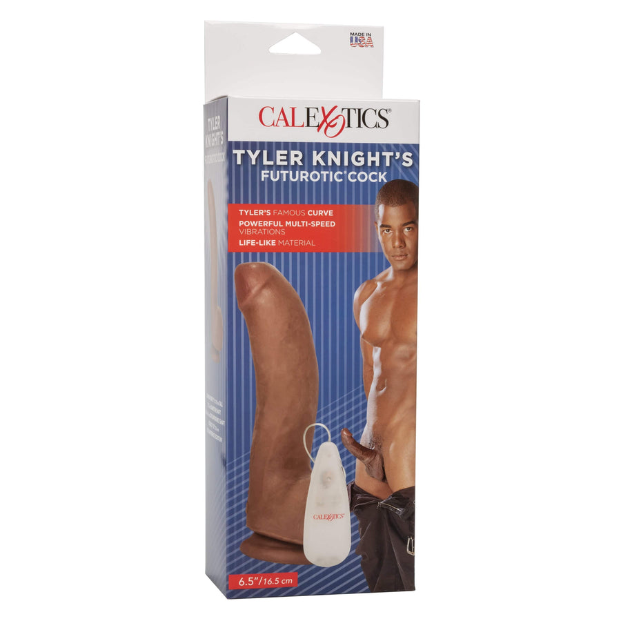 Cal Exotics - Tyler Knight's Futurotic Vibrating Dildo - Brown - Stag Shop