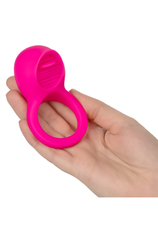 Cal Exotics - Couples Enhancer - Silicone Rechargeable Teasing Tongue - Pink - Stag Shop