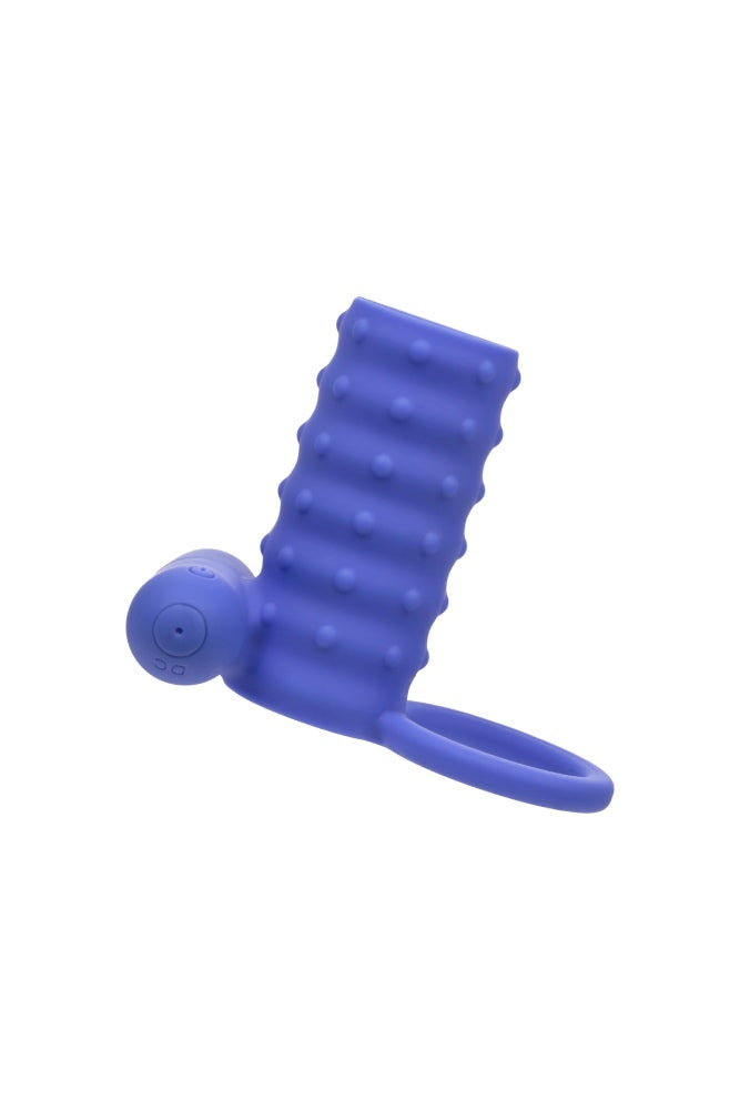 Cal Exotics - Silicone Rechargeable Endless Desires Enhancer Cock Ring - Blue - Stag Shop