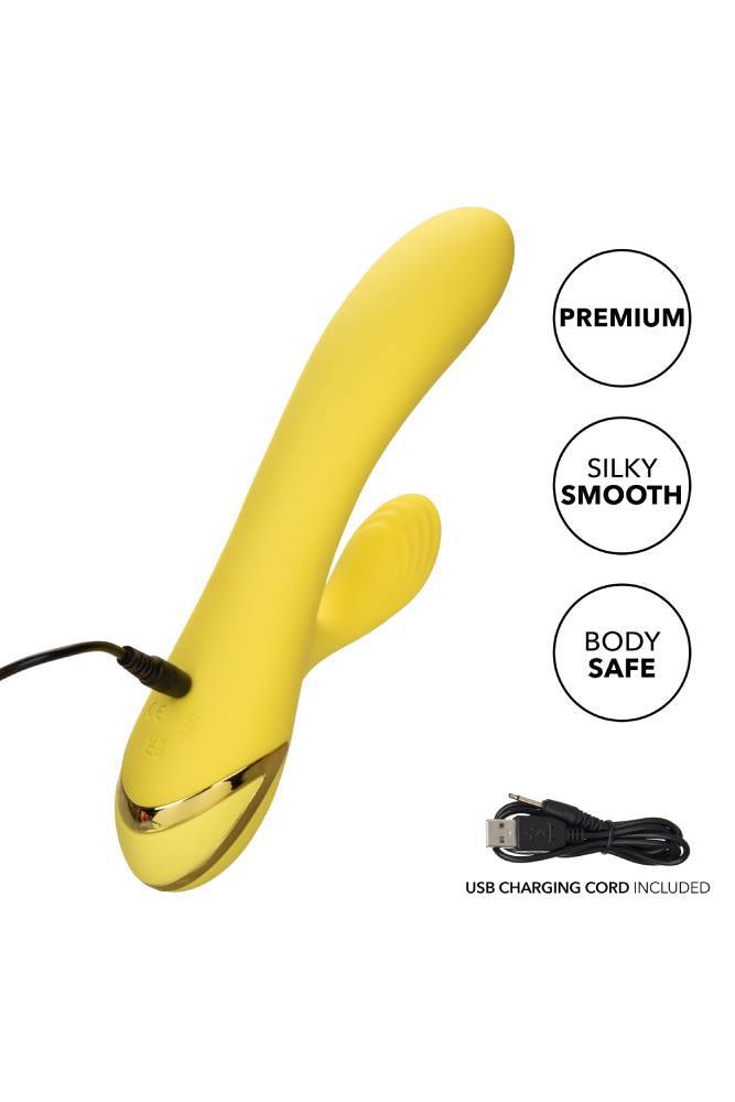 Cal Exotics - California Dreaming - San Diego Seduction Dual Vibrator - Yellow - Stag Shop
