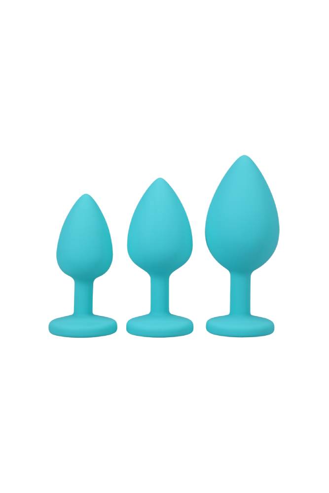 Doc Johnson - A Play - Silicone Anal Trainer Set - Teal - Stag Shop