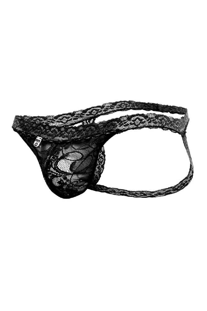 MaleBasics - Lace Jockstrap - Black - Stag Shop