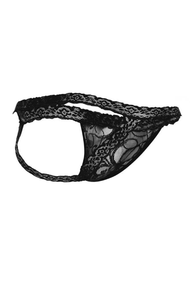 MaleBasics - Lace Jockstrap - Black - Stag Shop