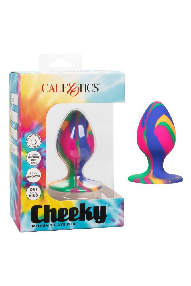 Cal Exotics - Cheeky Tie-Dye Butt Plug - Medium - Stag Shop