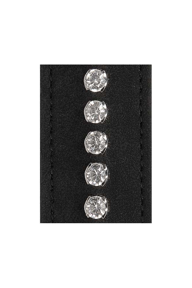 Ouch by Shots Toys - Diamond Studded Whip - Black - Stag Shop