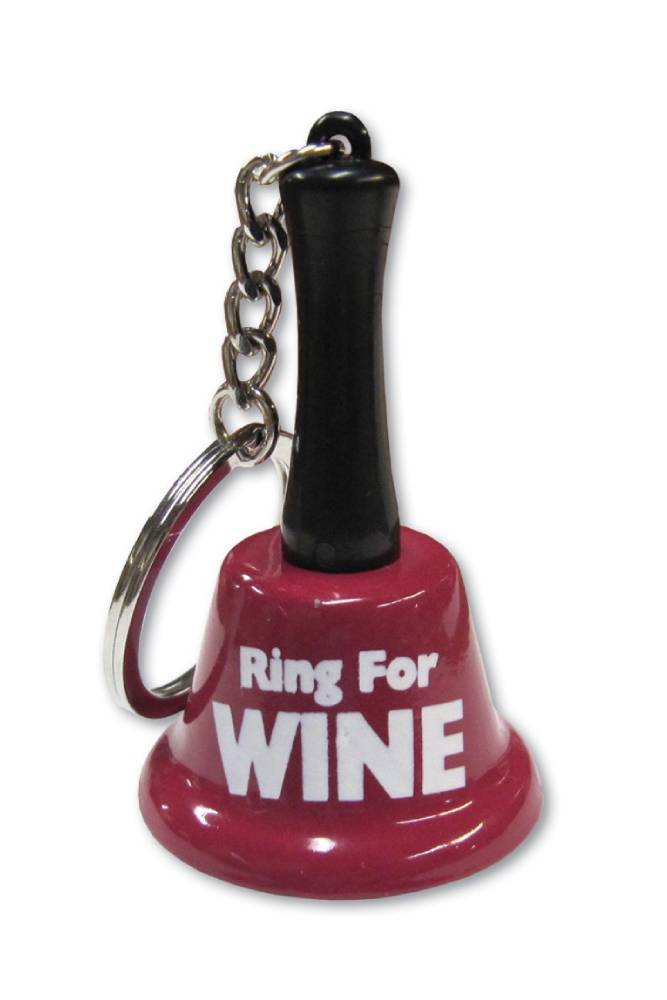 Ozze Creations - Ring for Wine - Mini Key Chain Bell - Red - Stag Shop