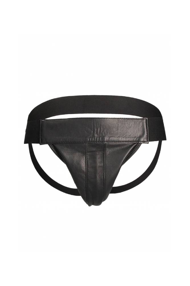 Ouch by Shots Toys - Premium Leather Jock Strap