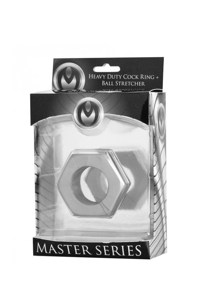 XR Brands - Master Series - Silver Hex - Heavy Duty Cock Ring - Stag Shop