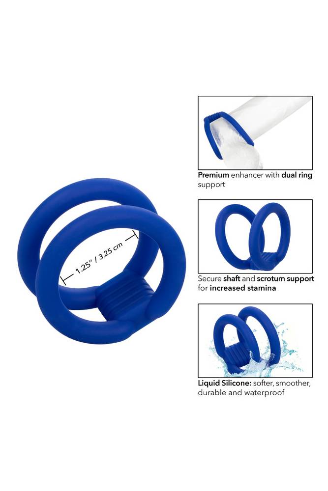 Cal Exotics - Admiral - Dual Cock Cage - Blue - Stag Shop