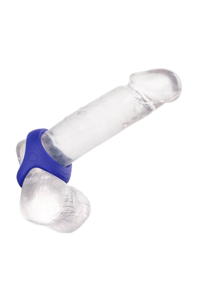 Cal Exotics - Admiral - Cock & Ball Dual Ring - Blue - Stag Shop