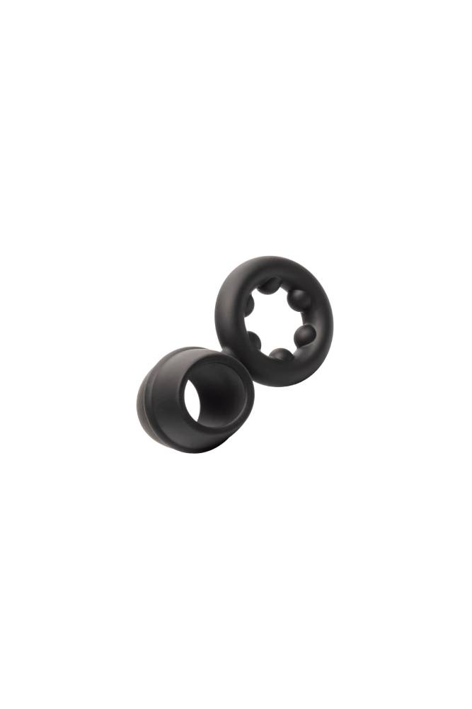 Cal Exotics - Alpha - Liquid Silicone Dual Magnum Ring - Black - Stag Shop