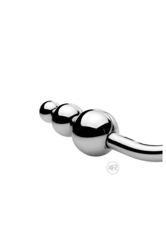 XR Brands - Master Series - Meat Hook Beaded Anal Hook - Silver - Stag Shop
