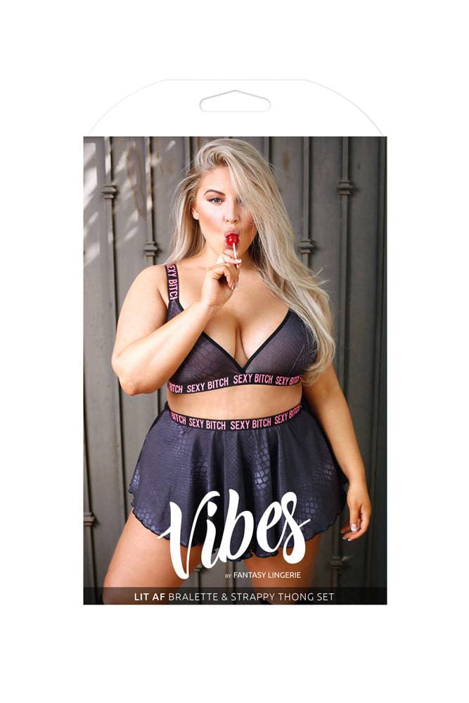 Fantasy Lingerie - AF913 - Sexy Bitch Skater Skirt - Queen Size - Stag Shop