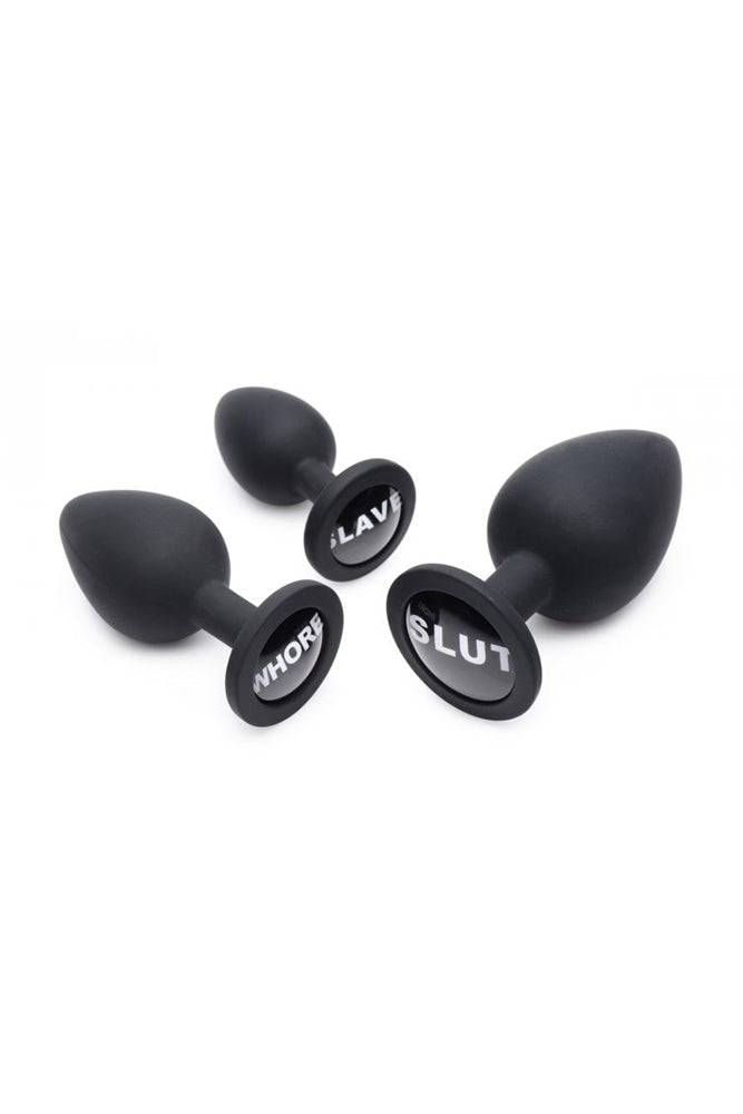 XR Brands - Master Series - Dirty Words Anal Plug Set - Stag Shop