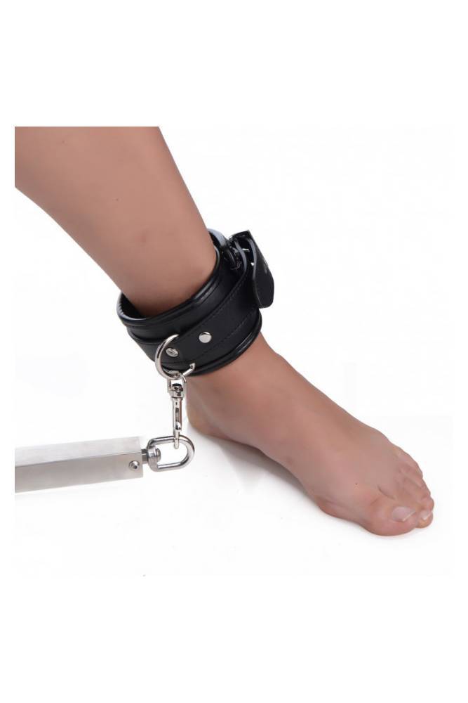 XR Brands - Master Series - Squat Anal Impaler with Spreader Bar - Silver - Stag Shop