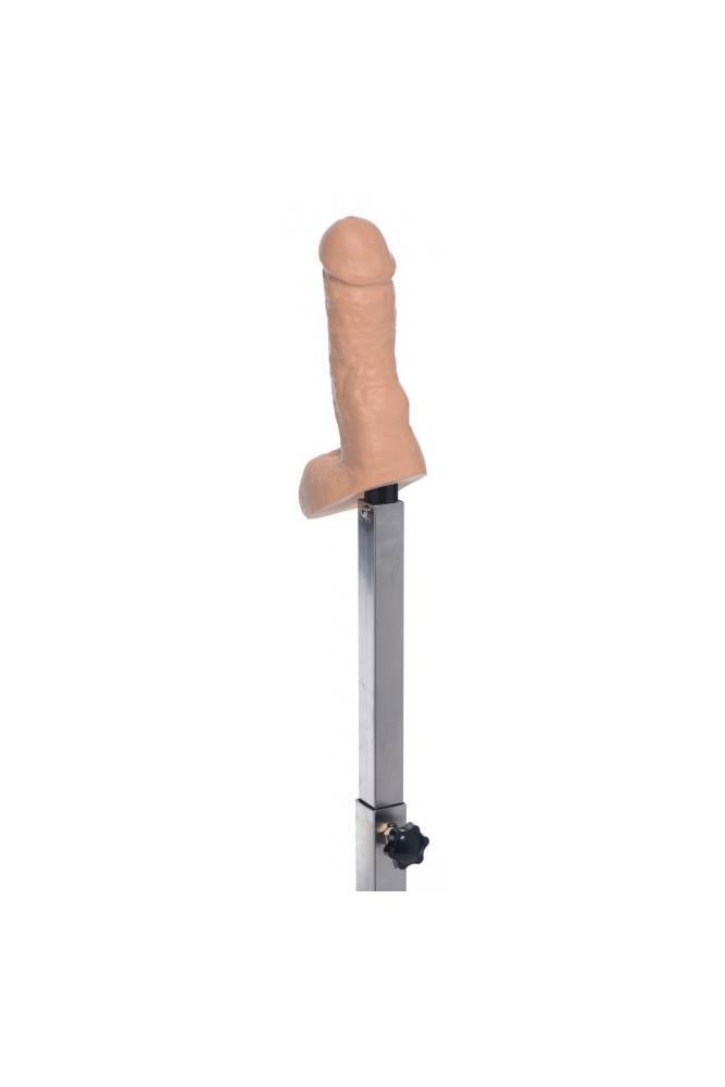 XR Brands - Master Series - Squat Anal Impaler with Spreader Bar - Silver - Stag Shop