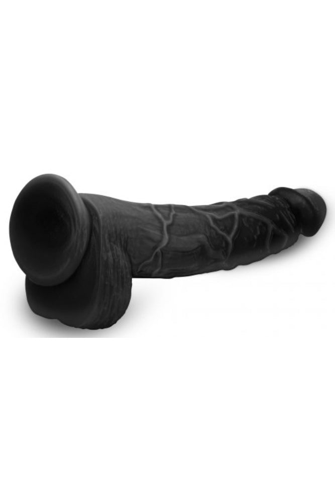 XR Brands - Master Cock - Hung Harry 11.75" Dildo with Balls - Black - Stag Shop