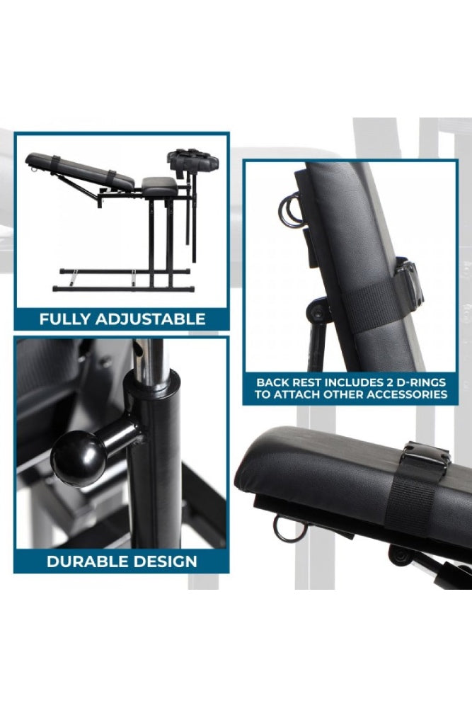 XR Brands Master Series - Extreme Obedience Chair - Black - Stag Shop