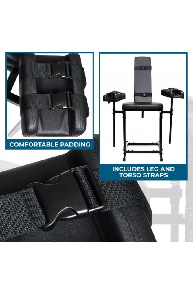 XR Brands Master Series - Extreme Obedience Chair - Black - Stag Shop