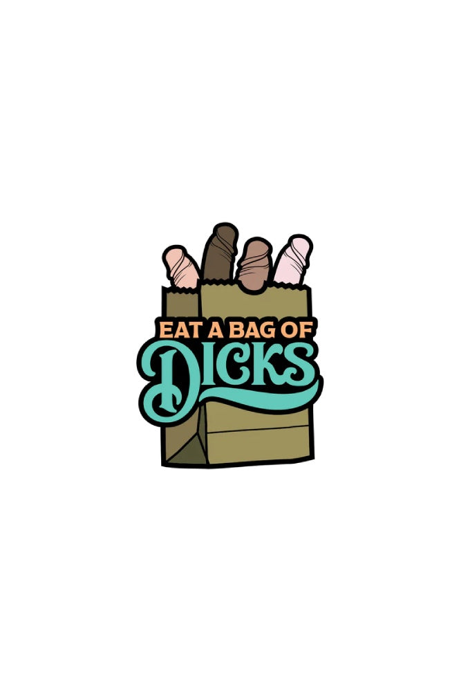 Wood Rocket - "Eat a Bag of Dicks" Enamel Pin - Stag Shop