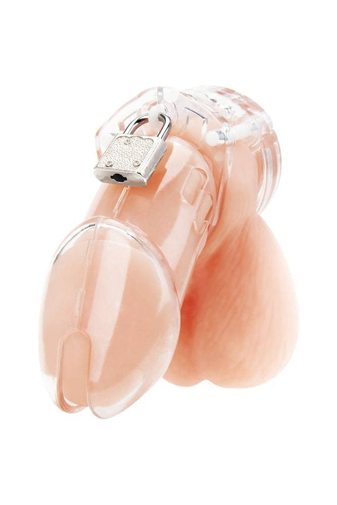 Electric Eel - Blue Line - Acrylic Chastity Cage - Clear - Stag Shop