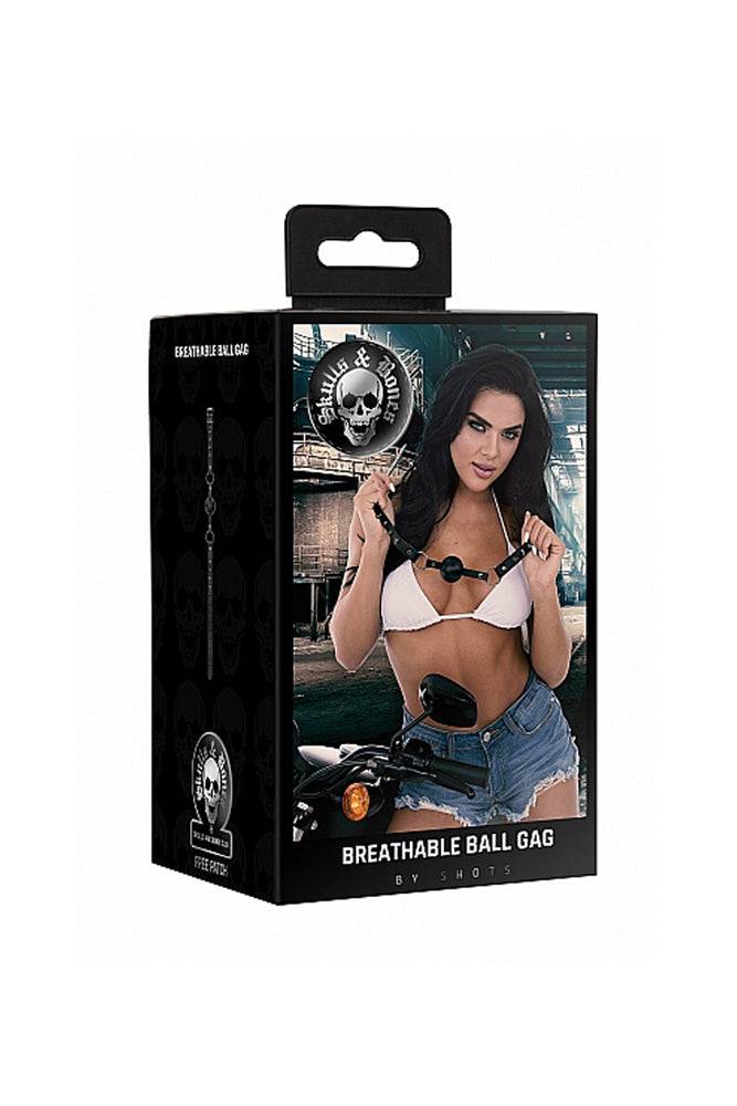 Ouch by Shots Toys - Breathable Ball Gag - Black - Stag Shop