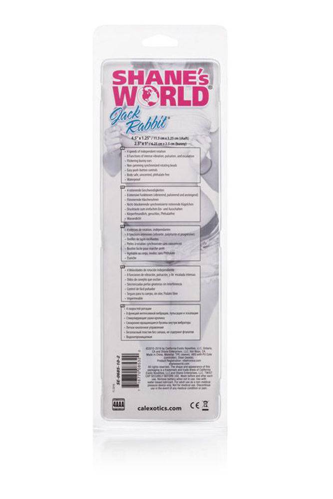 Cal Exotics - Shane's World - Jack Rabbit Vibrator - Pink - Stag Shop
