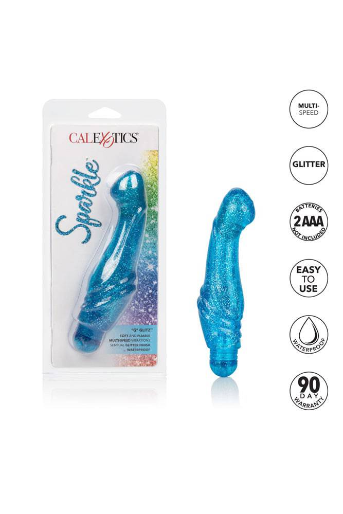 Cal Exotics - Sparkle - 'G' Glitz G-spot Vibrator - Blue - Stag Shop