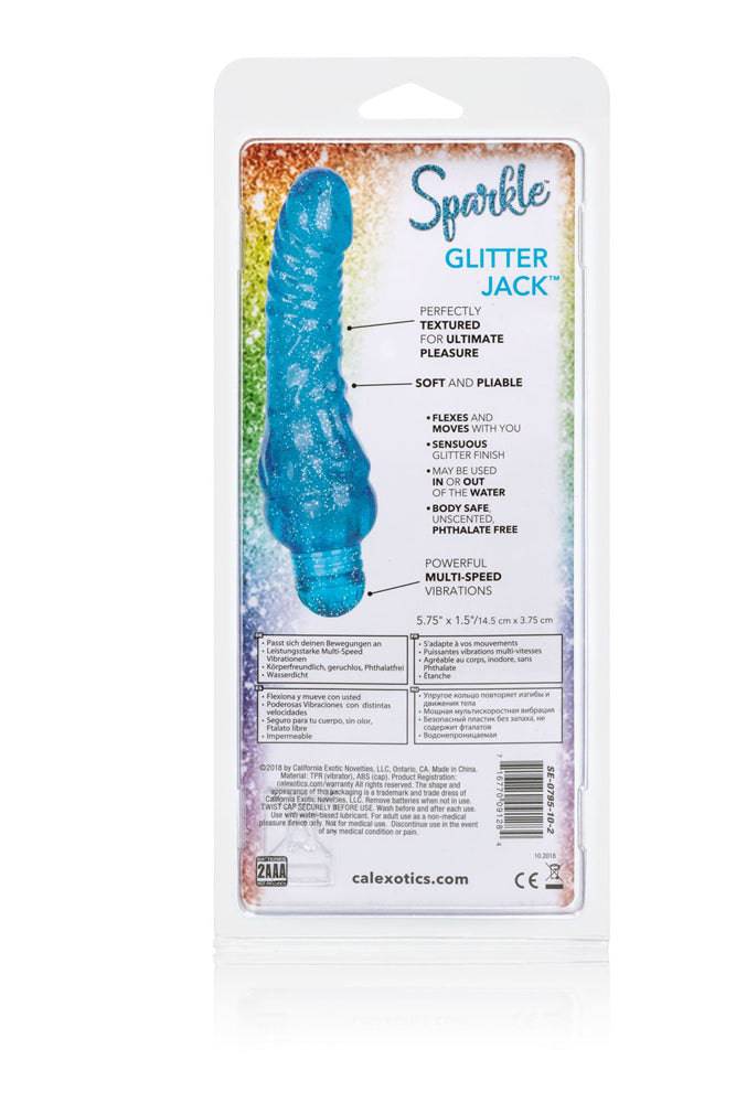 Cal Exotics - Sparkle - Glitter Jack Realistic Vibrator - Assorted Colours - Stag Shop