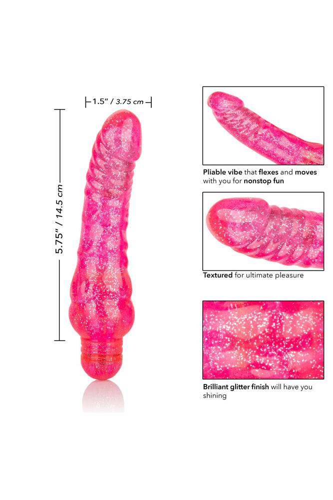 Cal Exotics - Sparkle - Glitter Jack Realistic Vibrator - Assorted Colours - Stag Shop