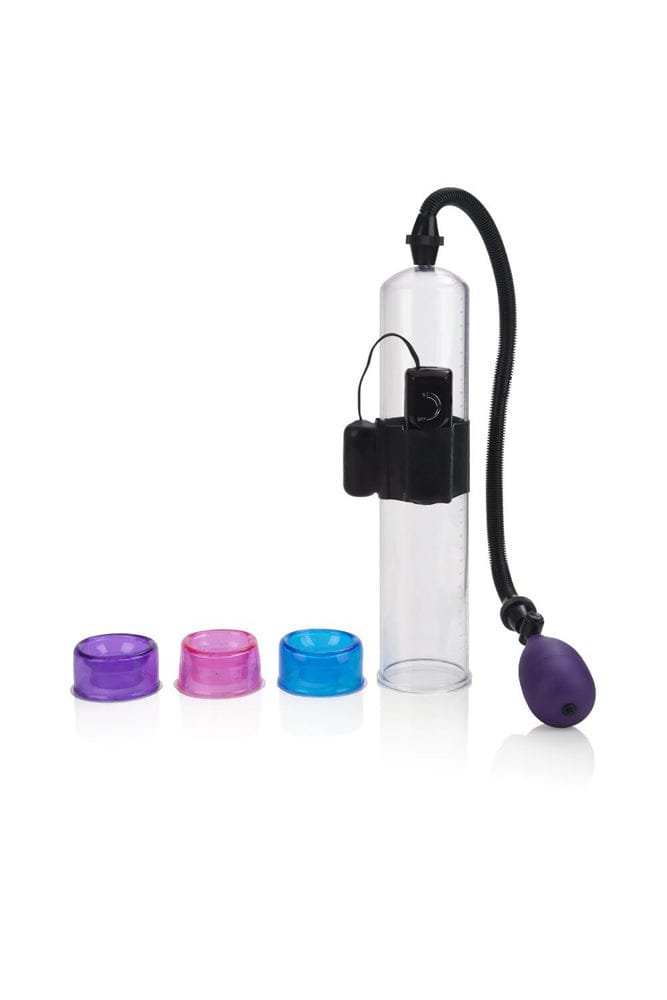 Cal Exotics - Vibrating Big Man's Penis Pump - Oversized - Stag Shop