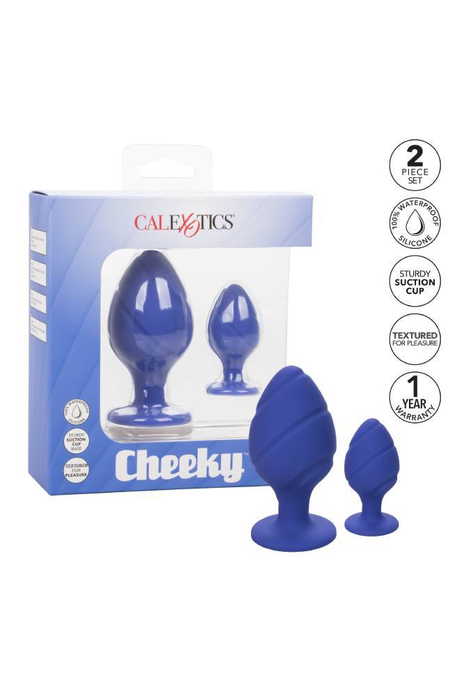 Cal Exotics - Cheeky Butt Plug Set - Purple - Stag Shop
